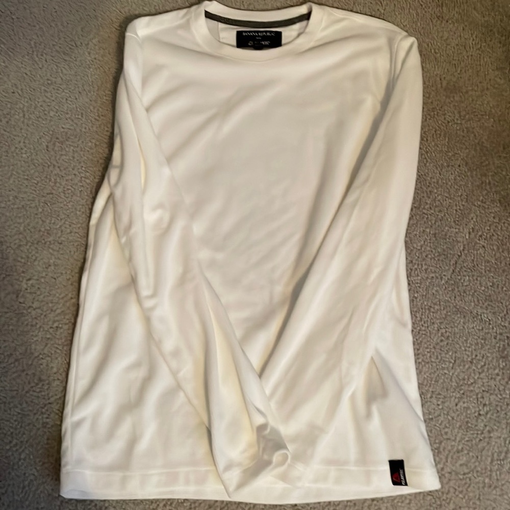 Men’s Banana Republic Polartec Long Sleeve Thermal Fleece. Size Medium. White.